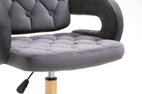 HR8403K Grafit modern velúr szék arany lábbal