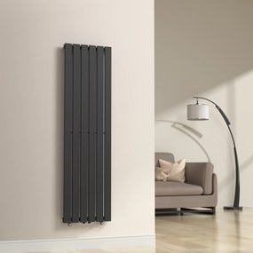 [neu.haus] Egyrétegű design radiátor Nore fekete 160x45cm, 790W