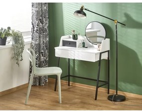 Öltözködő asztal AGNES 120x80 cm fehér/fekete