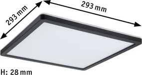 Paulmann 79921 - LED/16W dimmelhető ATRIA panel 230V 3000K 29,3x29,3 cm fekete