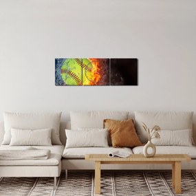Kép - teniszlabda (órával) (90x30 cm)