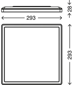 Briloner 7081-016 - LED Dimmelhető mennyezeti lámpa SLIM LED/18W/230V + távirányító