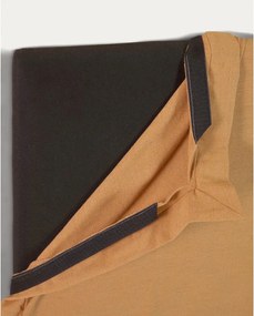 Mustársárga kárpitozott ágytámla 186x106 cm Tanit – Kave Home