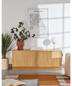 Aranyszínű asztali lámpa fém búrával (magasság 28 cm) Mahala – Kave Home