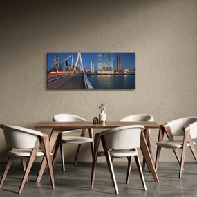 Kép - Alkonyat Rotterdamban, Hollandia (120x50 cm)