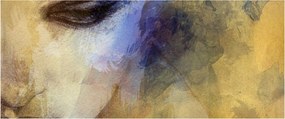 Kép - női portré, rajz (120x50 cm)