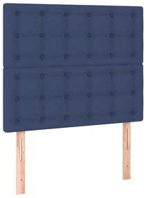 ágykeret matrac nélkül kék 120x200 cm szövet 120x200 cm
