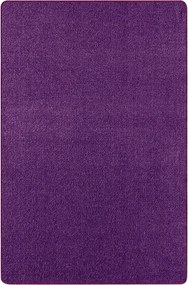 Egyszínű szőnyeg 67x120cm, lila, puha rövid szőrrel