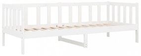 fehér tömör fenyőfa kanapéágy matrac nélkül 80 x 200 cm