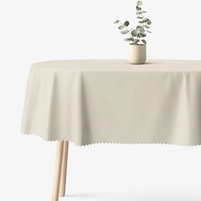 Goldea ovális viaszosvászon terítő - természetes 140 x 280 cm