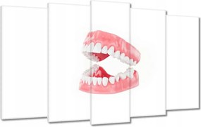 Képek 100x60 Állkapocs a dolgozószobába Fogak