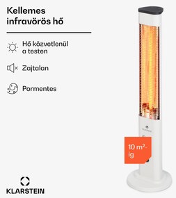 Blumfeldt Heat Guru Plus, kültéri sugárzó fűtőtest, 1200 W, 3 hőfokozat, távirányítóval