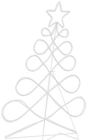 Karácsonyi Fa Forma Világítás Sokszínű 80 x 56 cm PVC