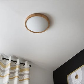 Brilagi-LED RGBW Dimmelhető mennyezeti lámpa CARVALHO SLIM 2xE27/15W/230V Wi-Fi tölgy átm. 37 cm