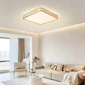 Brilagi - dimmelhető LED világítótest MOLINA SQUARE LED/80W/230V tölgy 60x60 cm + távirányító