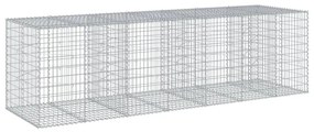 horganyzott vas gabion kosár fedéllel 350 x 100 x 100 cm