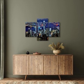Egy kép a felhőkarcolók éjjel (90x60 cm)