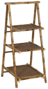 Natúr színű bambusz polcos állvány 48x100x45 cm Manali – Ixia