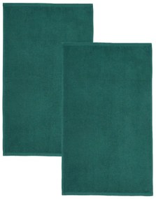 Sötétzöld gyorsan száradó frottír pamut fürdőlepedő szett 2 db-os 90x140 cm Quick Dry – Catherine Lansfield