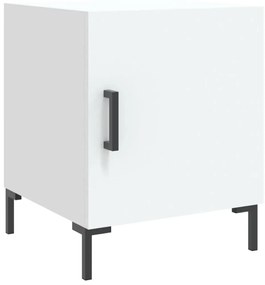 2 db fehér szerelt fa éjjeliszekrény 40 x 40 x 50 cm