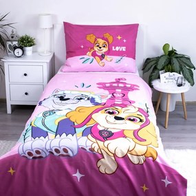 Egyszemélyes mikroszálas gyerek ágyneműhuzat 140x200 cm Paw Patrol – Jerry Fabrics