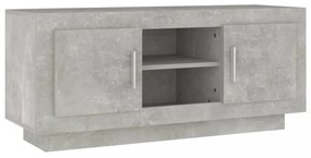 betonszürke szerelt fa TV-szekrény 102x35x45 cm