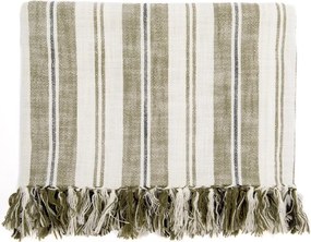 Zöld pamut takaró 150x200 cm Indira – Tiseco Home Studio