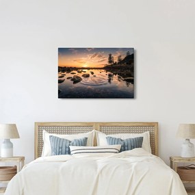 A vízfelület képe naplementekor (90x60 cm)