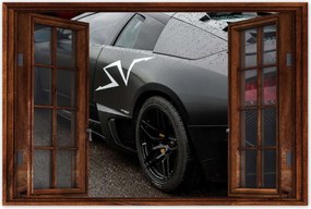 Poszterek 120x80 Fekete autó