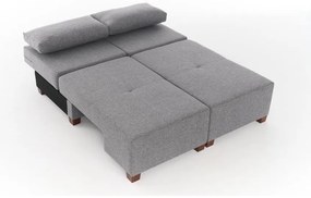 3 személyes kanapéágy Perenna Linen - Szürke