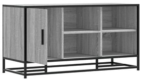 cipőpad szürke Sonoma 100x40x53,5 cm Gépi fa és fém