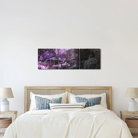 Kép - Misztikus kert (órával) (90x30 cm)