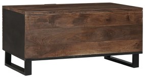 dohányzóasztal 80 x 50 x 40 cm - tömör mangófából és MDF-ből