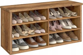 Pad Cipőtartó Polc Mézbarna 29,5 x 100 x 50cm LSB036K01