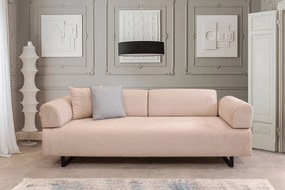 Szétcsukható kanapé tárolóasztallal Vinaya 220 cm bézs