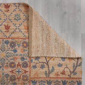 Natúr színű kézi szövésű jutakeverék szőnyeg 160x230 cm Taylor Patchwork – Flair Rugs
