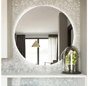 Baltica Design - LED háttérvilágítású fürdőszobai tükör BRIGHT 15W/230V 6500K Ø 80 cm IP65