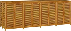 vidaXL tömör akácfa kerti tárolóláda 280 x 87 x 104 cm