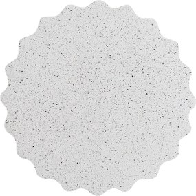 Tiaris kerek dohányzóasztal 41 cm - fehér terrazzo