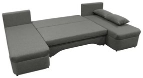 Univerzális, kihúzható U-alakú sarokülőgarnitúra tárolóhellyel ALMEIDA antracit