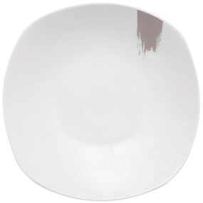 BerlingerHaus 18 darabos tányérkészlet Taupe,fehér-szürke