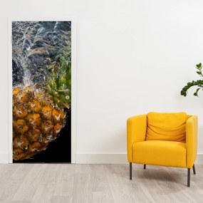 Fotótapéta ajtóra - Ananász a vízben (95x205cm)