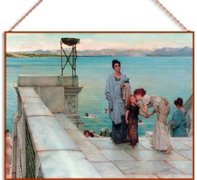 Sir Lawrence Alma-Tadema - A Kiss üvegkép, falikép