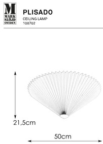 Markslöjd 108702 - Mennyezeti lámpa PLISADO 3xE14/40W/230V átm. 50 cm fehér