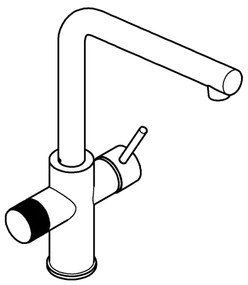 GROHE 30600000 - BLUE PURE L-kifolyós konyhai csaptelep, fényes króm