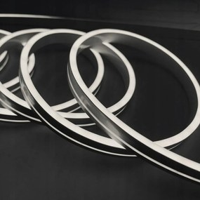 Neon Led 12V Szilikon 4x10 R2,5 Hideg Fehér IP67