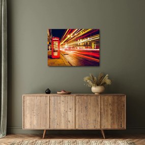 Kép - piros telefonfülke (70x50 cm)