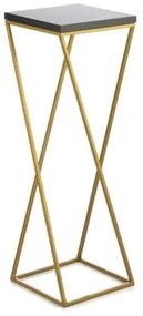 LOFT virágtartó állvány 70x24 cm arany/fekete