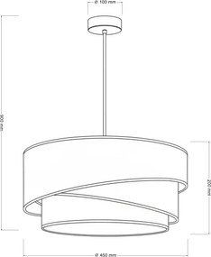 Brilagi - ARROW függőlámpa kábellel 1xE27/60W/230V Ø 45 cm barna