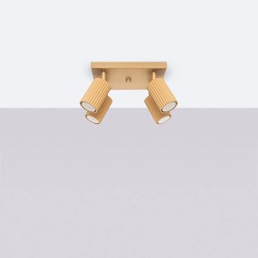 Aranyszínű spotlámpa 25x25 cm Gleam – Sollux